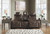 Game Brown Dark Power Reclining Sofa With Adj Headrest