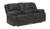 Calderwell Black Double Reclining Loveseat W/Console