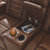 Backtrack Chocolate Power Reclining Loveseat/Con/Adj Hdrst