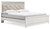 Altyra White King Panel Bed