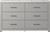 Cottonburg Light Gray / White Six Drawer Dresser