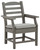 Visola Gray Arm Chair With Cushion (Set of 2)