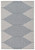 Alverno White / Blue Medium Rug