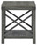 Freedan Grayish Brown Square End Table