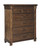Lakeleigh Brown Dark Five Drawer Chest