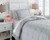 Hartlen Gray / White Twin Comforter Set