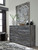 Baystorm Gray Six Smooth Drawer Dresser