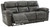 Edmar Charcoal Power Reclining Sofa With Adj Headrest