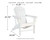 Sundown Treasure White Adirondack Chair