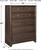 Brueban Rich Brown 6 Pc. Dresser, Mirror, Chest, King Panel Bed With 2 Storage Drawers