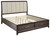 Brueban Rich Brown / Gray Queen Panel Bed With 2 Storage Drawers