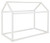 Flannibrook White Twin House Bed Frame