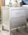 Olivet Silver Two Drawer Night Stand