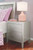 Olivet Silver Two Drawer Night Stand