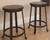 Challiman Rustic Brown Stool (Set of 2)