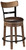 Pinnadel Light Brown Upholstered Swivel Barstool