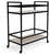 Waylowe Black / Tan Bar Cart