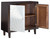 Ronlen Brown / Silver Finish Accent Cabinet
