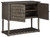 Lennick Antique Gray Accent Cabinet
