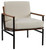 Tilden Ivory / Brown Accent Chair