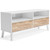 Piperton White / Brown Medium TV Stand