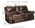 Buncrana Chocolate Power Reclining Loveseat/Con/Adj Hdrst