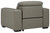 Correze Gray Left Arm Facing Power Recliner 2 Pc Sectional