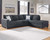 Altari Slate Right Arm Facing Sofa Sleeper 2 Pc Sectional