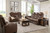 The Man-den Mahogany 3 Pc. Power Sofa, Loveseat, Recliner