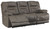 Wurstrow Smoke Power Reclining Sofa With Adj Headrest