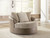 Keskin Sand Oversized Swivel Accent Chair