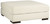 Zada Ivory Oversized Accent Ottoman