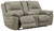 Next-gen Putty Double Reclining Power Loveseat W/Console