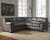 Bladen Slate Left Arm Facing Sofa 2 Pc Sectional