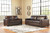 Morelos Chocolate 4 Pc. Sofa, Loveseat, Chair, Ottoman