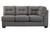Maier Charcoal 3 Pc. Left Arm Facing Chaise 2 Pc Sectional, Ottoman