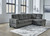 Kitler Smoke Chaise Sectional 2 Pc