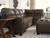 Navi Chestnut 3 Pc. Left Arm Facing Sofa 2 Pc Sectional, Ottoman