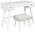 Thadamere White Vanity/uph Stool (Set of 2)