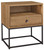 Thadamere Light Brown One Drawer Night Stand