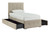 Gladdinson Gray Twin Upholstered Storage Bed