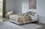 Tannally Beige King Upholstered Platform Bed