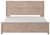 Senniberg Light Brown-White King Panel Bed