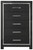 Kaydell Black Five Drawer Chest Kaydell Black Five Drawer Chest
