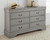 Kordasky Dark Gray 6 Pc. Dresser, Mirror, King Sleigh Bed, 2 Nightstands