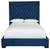 Coralayne Blue Queen Upholstered Bed