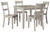 Loratti Gray Square Dining Room Table Set (Set of 5) Loratti Gray Square Dining Room Table Set (Set of 5)
