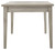 Parellen Gray Rectangular Dining Room Table W/Storage