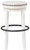 Valebeck White / Black Tall Upholstered Swivel Stool