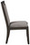 Hyndell Gray / Dark Brown Dining Upholstered Side Chair (Set of 2)